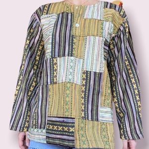 Handmade in Nepal Hippie Patchwork Tunic